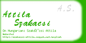 attila szakacsi business card